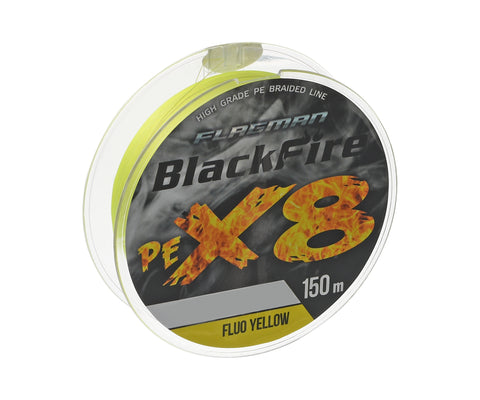 Flagman Blackfire PE X8 150m Fluorescerende Gul #0.6