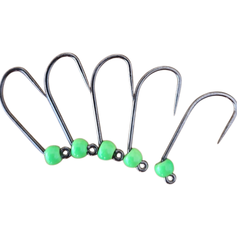 8ér Haken ohne Widerhaken Tungstenperle 3mm Hends Hooks