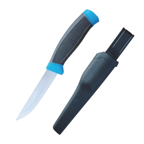 Fiskekniv med pilekogger og klips