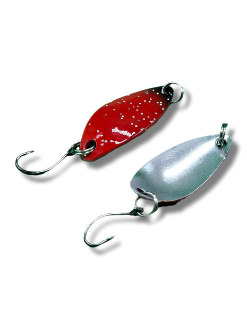 Popi 2,5g Rot,Schwarz Glitzer/Silber