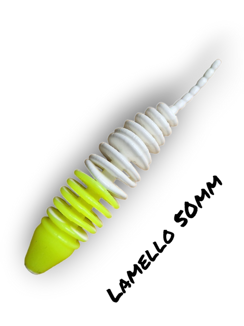 Trout Rocker Lamello 50mm Mix Gelb/Weiß